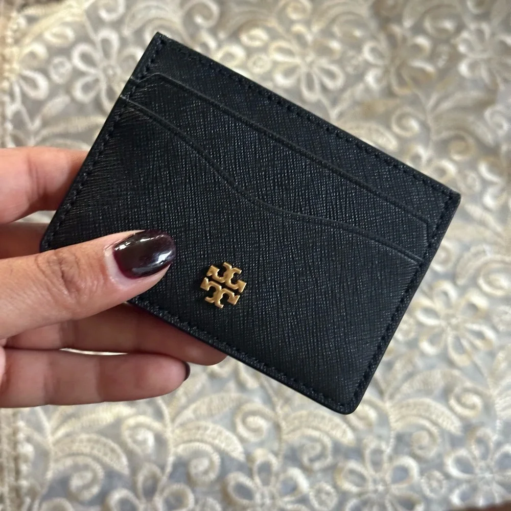 New Tory Burch cardholder black color